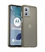 SoFetch Transparant / Grijs Valbestendig TPU Hoesje voor de Motorola G53