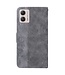 SoFetch Grijs Geometrisch Bookcase Hoesje met Polsbandje voor de Motorola G53