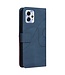 SoFetch Blauw S-Design Bookcase Hoesje met Polsbandje voor de Motorola G53