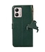 SoFetch Groen RFID Effen Bookcase Hoesje voor de Motorola G53