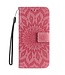 SoFetch Roze Mandala Bookcase Hoesje met Polsbandje voor de Motorola G53