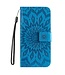 SoFetch Blauw Mandala Bookcase Hoesje met Polsbandje voor de Motorola G53