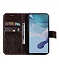 SoFetch Bruin Mandala Bookcase Hoesje met Polsbandje voor de Motorola G53