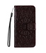 SoFetch Bruin Mandala Bookcase Hoesje met Polsbandje voor de Motorola G53
