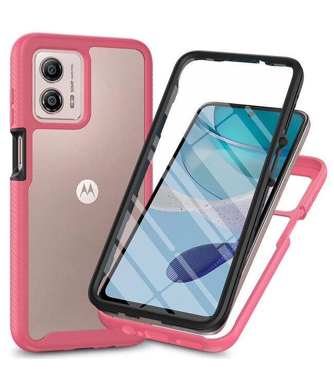 SoFetch Roze Valbestendig Fullbody Hoesje voor de Motorola G53