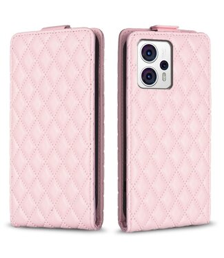 SoFetch Roze Ruiten Flipcase Hoesje Motorola G53