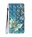 SoFetch  Blauwe Vlinder Bookcase Hoesje met Polsbandje voor de Motorola G53