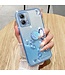 Kadem Blauw Houder Bergkristal TPU Hoesje voor de Motorola G53