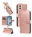 SoFetch Rosegoud Bloemen Vlinder Bookcase Hoesje voor de Motorola G53