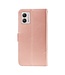 SoFetch Rosegoud Bloemen Vlinder Bookcase Hoesje voor de Motorola G53