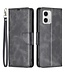 SoFetch Zwart Zakelijk Bookcase Hoesje voor de Motorola G73