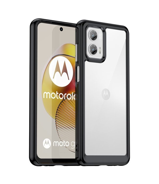 SoFetch Zwart Valbestendig Fullbody Hoesje voor de Motorola G73