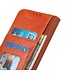 SoFetch Oranje Nappa Textuur Bookcase Hoesje voor de Motorola G73