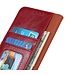 SoFetch Rood Nappa Textuur Bookcase Hoesje voor de Motorola G73