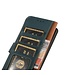 Khazneh Groen RFID Knopen Bookcase Hoesje voor de Motorola G73