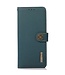 Khazneh Groen RFID Knopen Bookcase Hoesje voor de Motorola G73