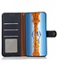 Khazneh Blauw RFID Knopen Bookcase Hoesje voor de Motorola G73