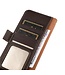 Khazneh Bruin RFID Knopen Bookcase Hoesje voor de Motorola G73