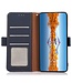 Khazneh Blauw Litchee Bookcase Hoesje voor de Motorola G73