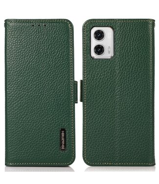 Khazneh Groen Litchee Bookcase Hoesje Motorola G73