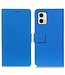 SoFetch Blauw Modern Bookcase Hoesje voor de Motorola G73