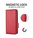 SoFetch Rood Magnetisch Litchee Bookcase Hoesje voor de Motorola G73