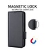 SoFetch Zwart Magnetisch Litchee Bookcase Hoesje voor de Motorola G73