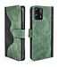 SoFetch Groen Twee kleuren Bookcase Hoesje voor de Motorola G73