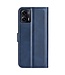 SoFetch Blauw Retrostijl Bookcase Hoesje voor de Motorola G73