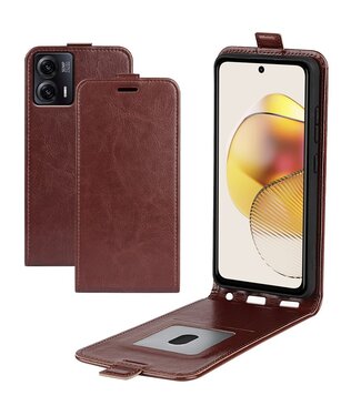 SoFetch Bruin Glad Flipcase Hoesje Motorola G73