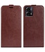 SoFetch Bruin Glad Flipcase Hoesje voor de Motorola G73