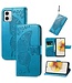 SoFetch Blauw Vlinder Bookcase Hoesje voor de Motorola G73