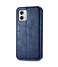 SoFetch Blauw Ruiten Bookcase Hoesje voor de Motorola G73