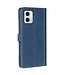 SoFetch Blauw Zacht Bookcase Hoesje voor de Motorola G73