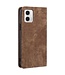 SoFetch Bruin RFID Elegant Bookcase Hoesje voor de Motorola G73