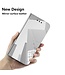 SoFetch Zilver Glanzend Bookcase Hoesje voor de Motorola G73