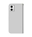 SoFetch Zilver Glanzend Bookcase Hoesje voor de Motorola G73