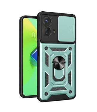 SoFetch Groen Lensbescherming Houder Hybride Hoesje Motorola G73