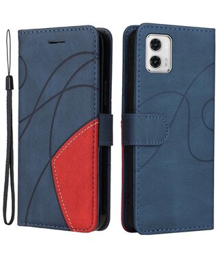 SoFetch Blauw S-Design Bookcase Hoesje Motorola G73