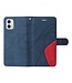 SoFetch Blauw S-Design Bookcase Hoesje voor de Motorola G73