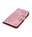 SoFetch Rosegoud Uil Mandala Bookcase Hoesje voor de Motorola G73