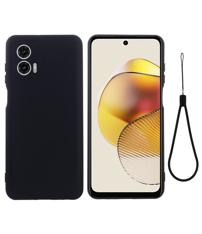 SoFetch Zwart Slim Siliconen Hoesje voor de Motorola G73