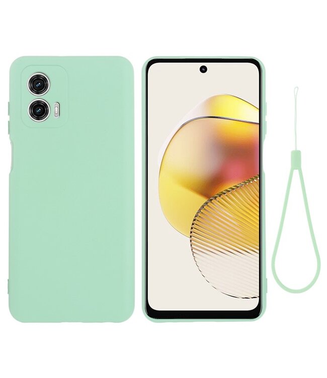 SoFetch Groen Slim Siliconen Hoesje voor de Motorola G73