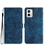 SoFetch Blauw Vlinders Bookcase Hoesje voor de Motorola G73