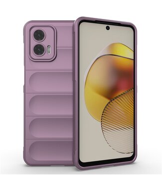 SoFetch Lichtpaars Raster TPU Hoesje Motorola G73