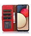 Khazneh Rood RFID Litchee Bookcase Hoesje met Polsbandje voor de Nokia C32