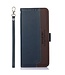 Khazneh Blauw RFID Litchee Bookcase Hoesje met Polsbandje voor de Nokia C32