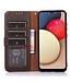 Khazneh Bruin RFID Litchee Bookcase Hoesje met Polsbandje voor de Nokia C32