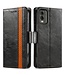 CASENEO Zwart RFID Zakelijk Bookcase Hoesje voor de Nokia C32