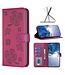 SoFetch Rose Klavertjes Bookcase Hoesje voor de Nokia C32